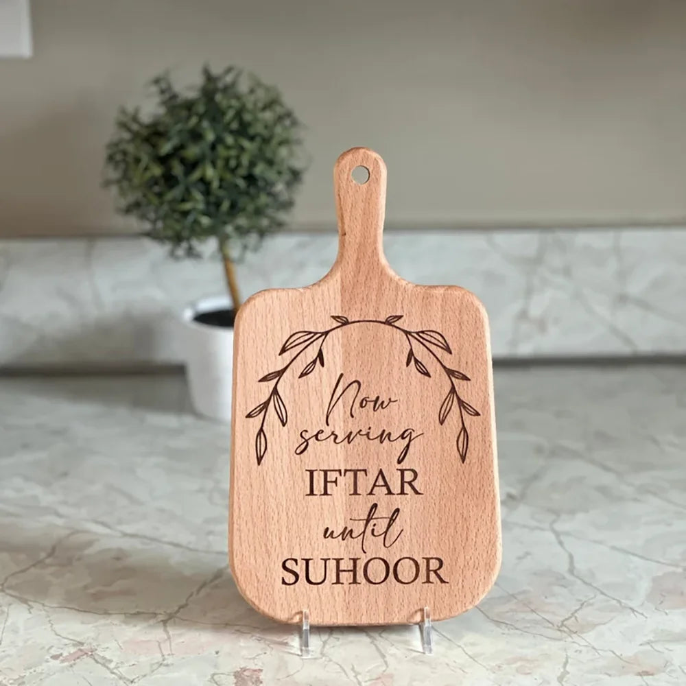 Ramadan Kitchen Bamboo Board