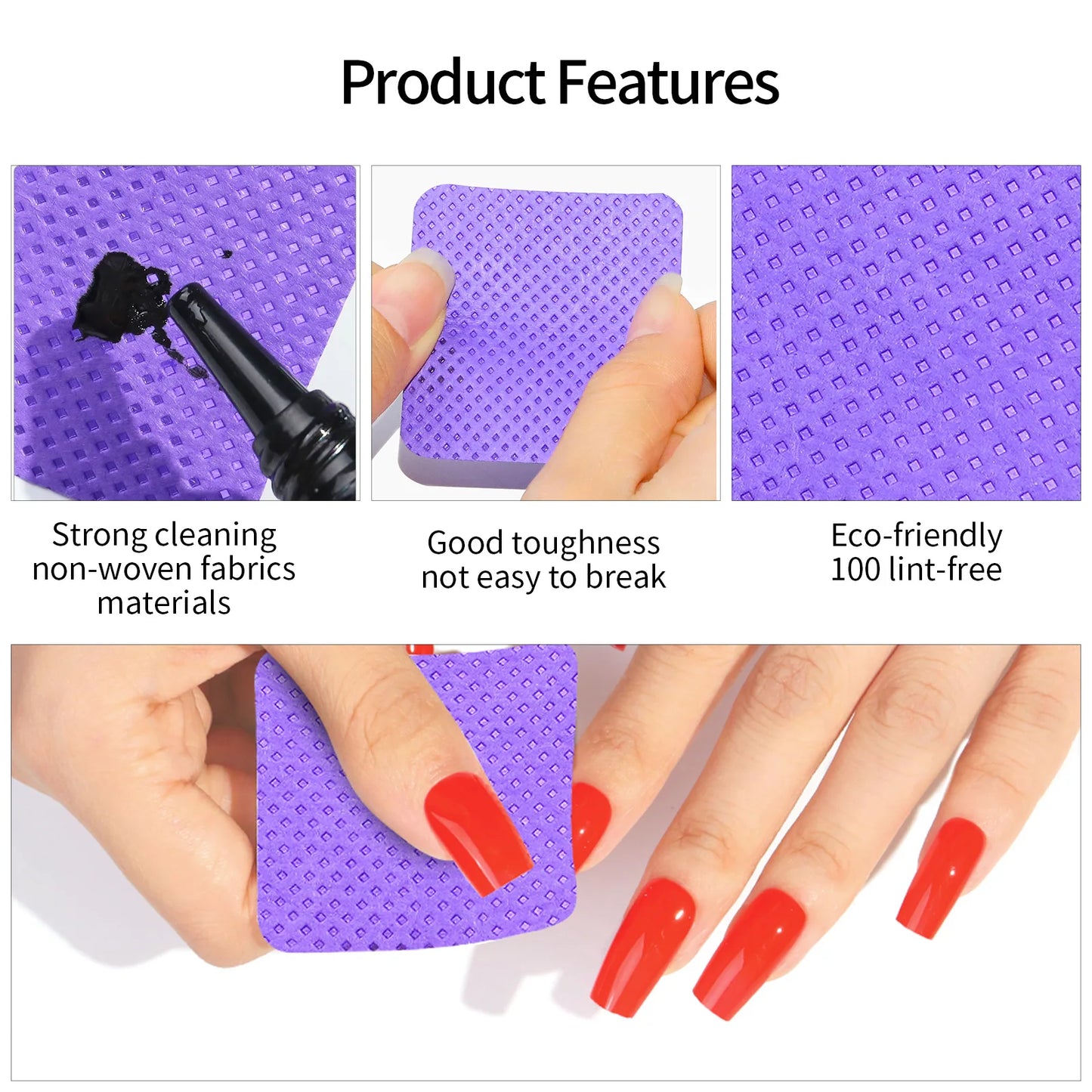 Lint-Free Nail polish Wipes