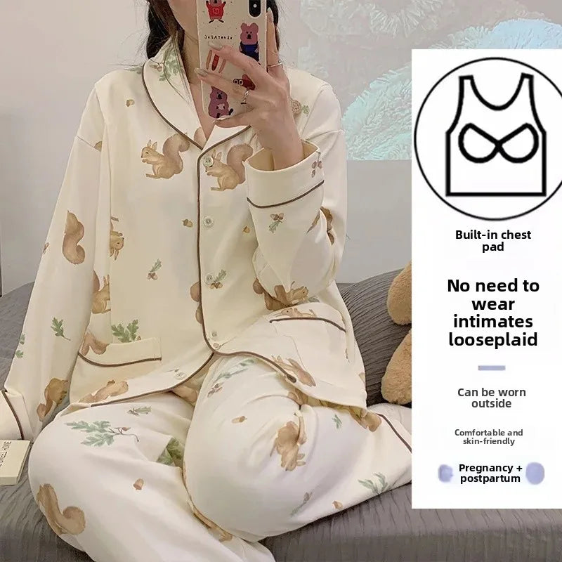 Cotton Maternity Sleepwear Set