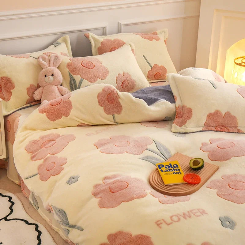 Fleece Duvet Cover Set