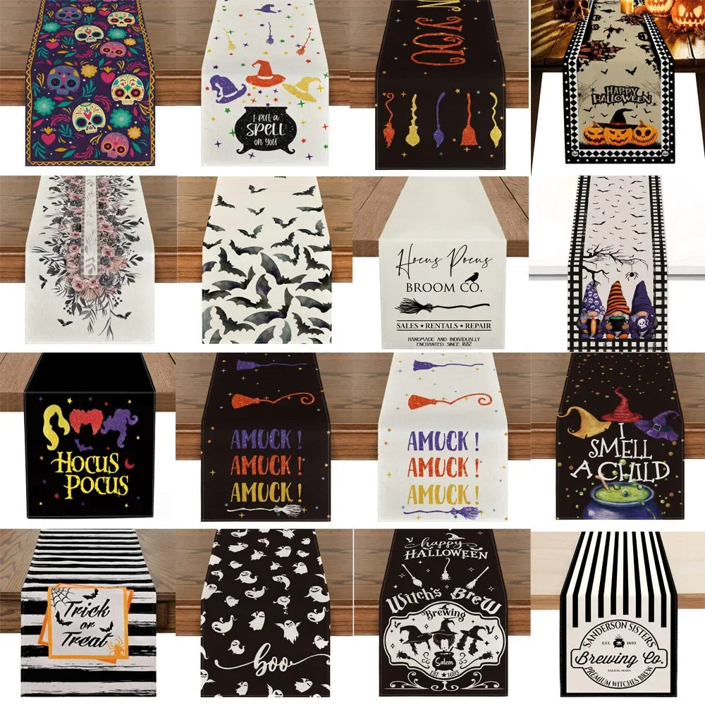 Linen Halloween Runner