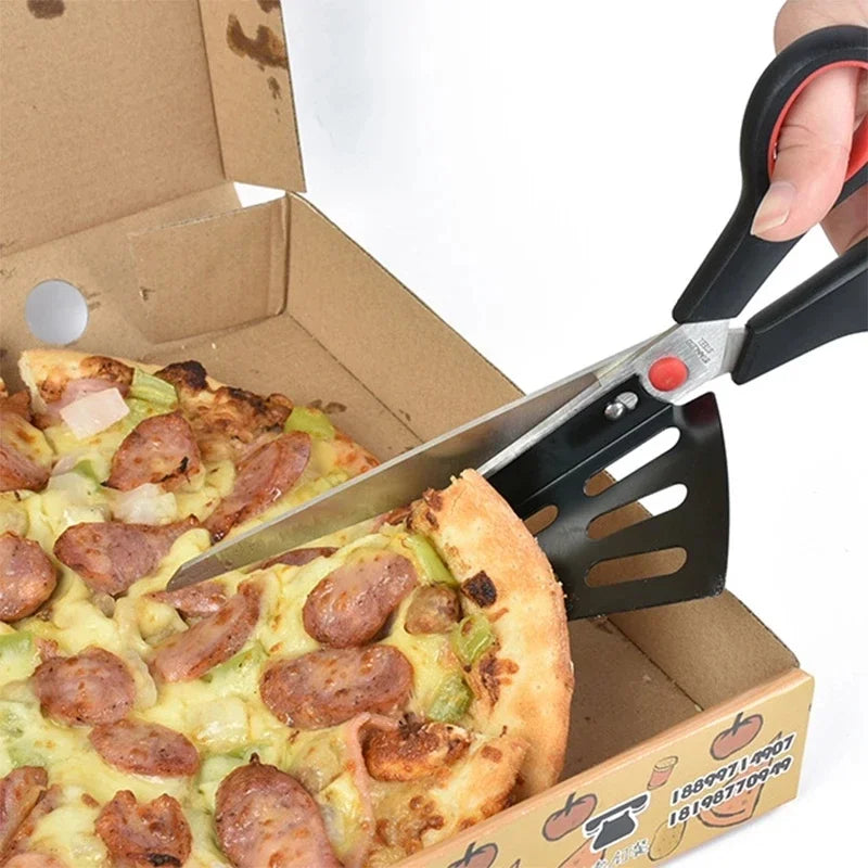 2-in-1 Pizza Scissors Cutter