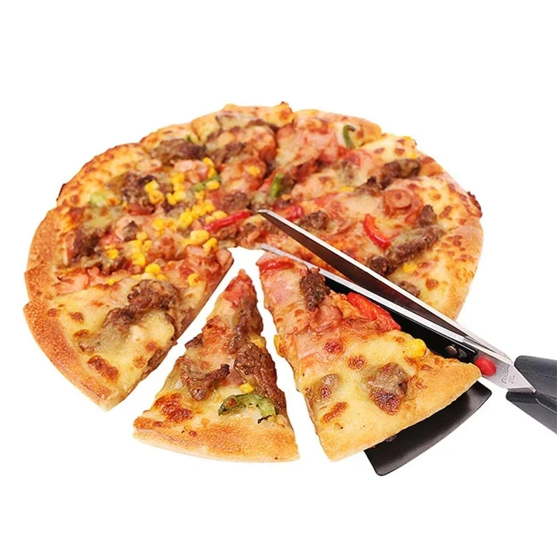 2-in-1 Pizza Scissors Cutter