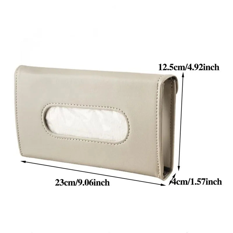 Leather Car Tissue Box