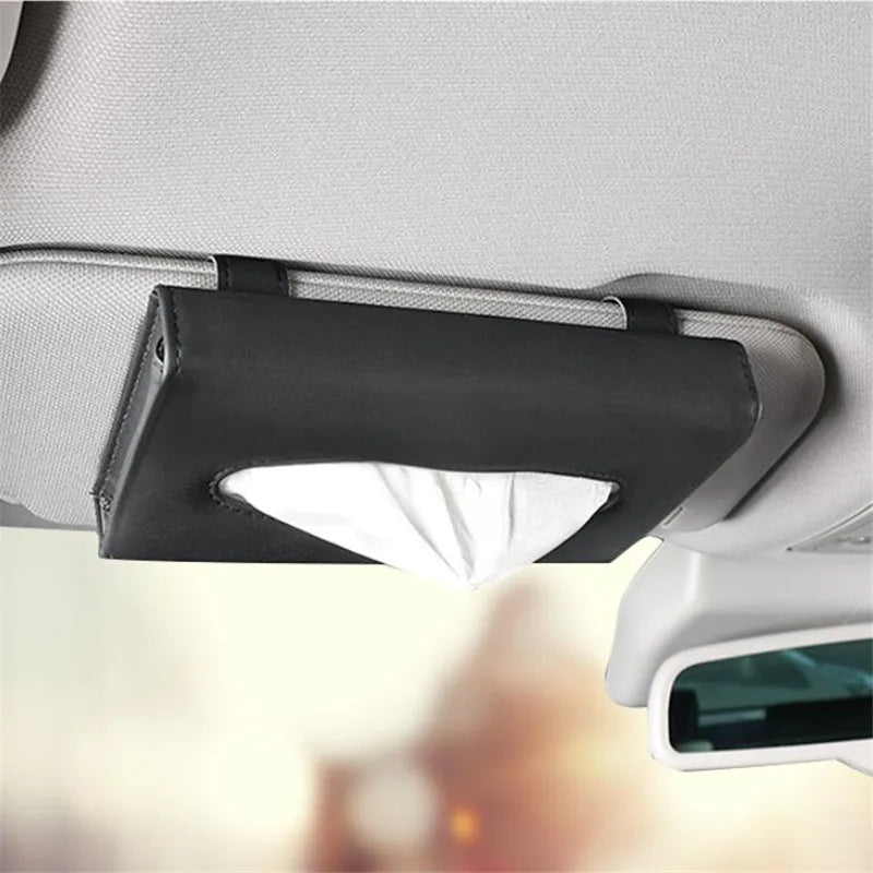 Leather Car Tissue Box