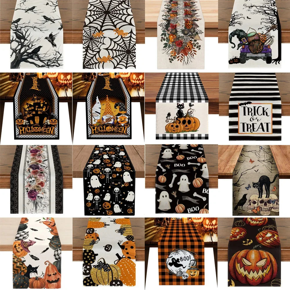 Linen Halloween Runner