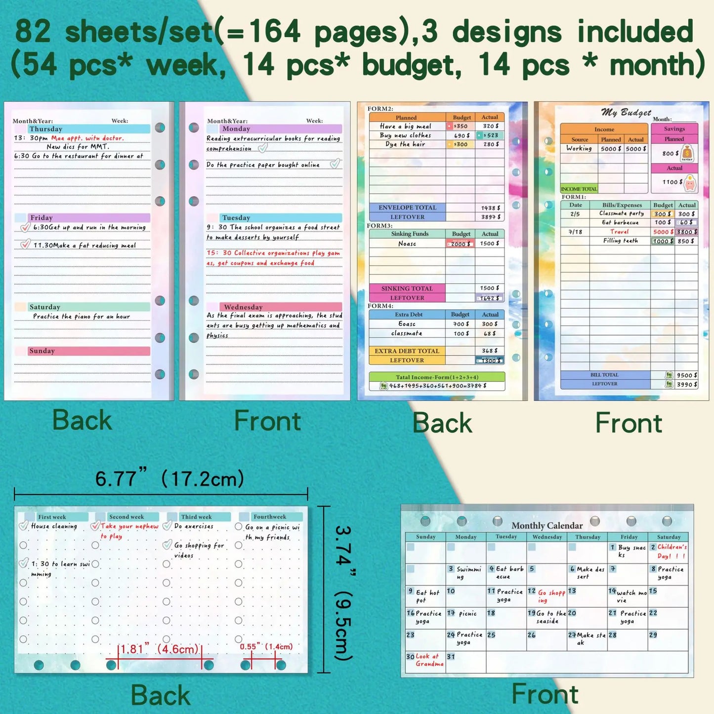 Planner Refills A6