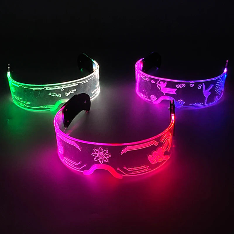 Lunettes LED colorées