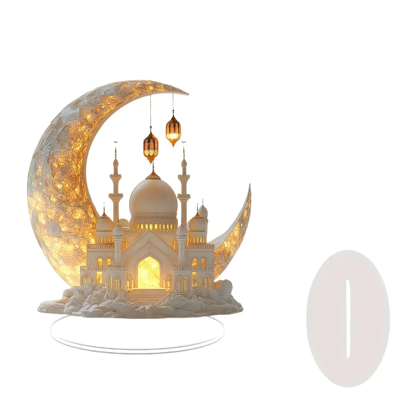 Ramadan Crescent Castle Decor