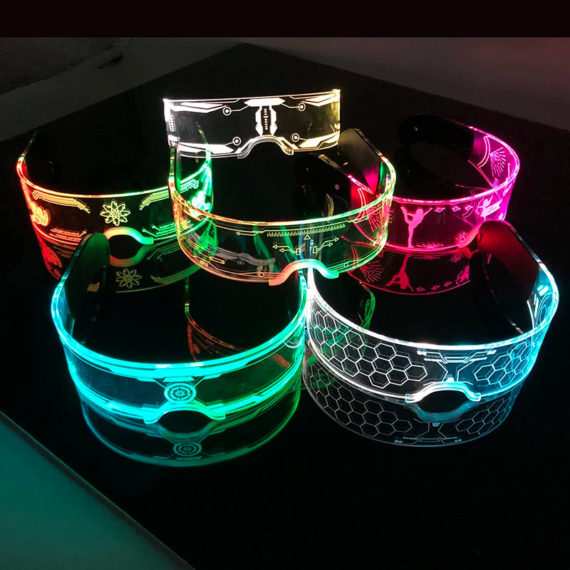 Lunettes LED colorées