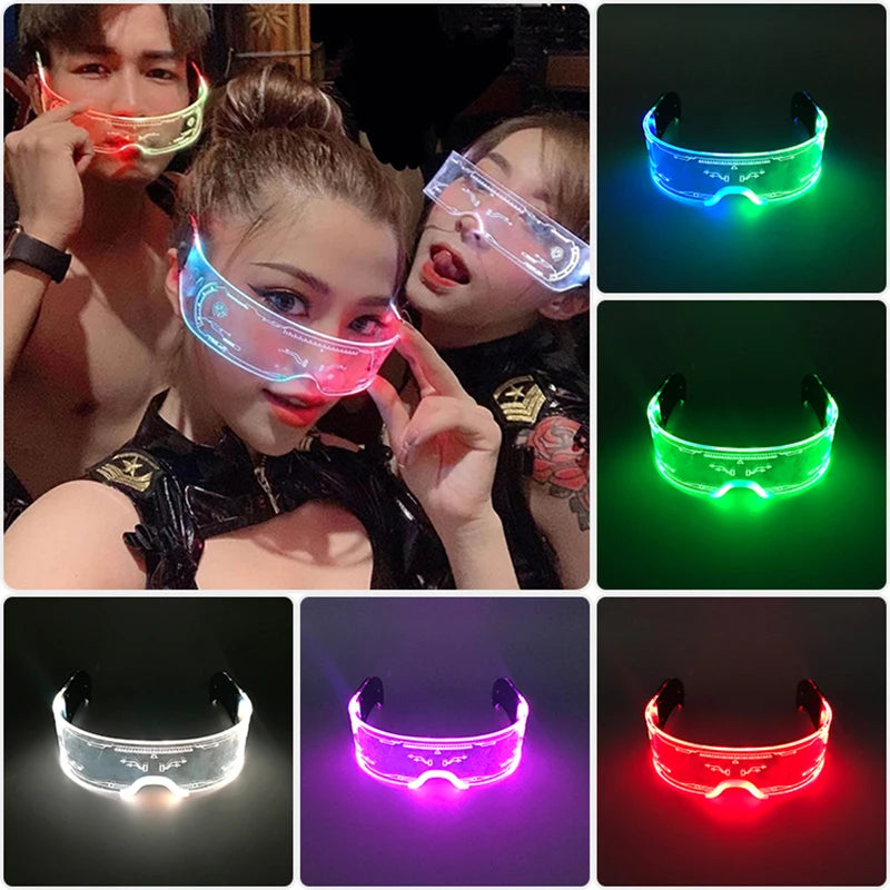 Lunettes LED colorées