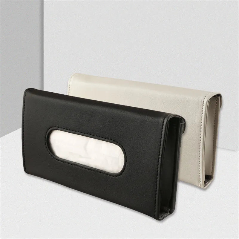 Leather Car Tissue Box