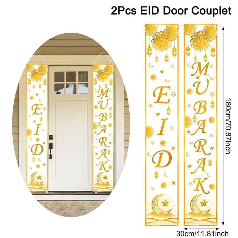 Ramadan & Eid Welcome Door Banner