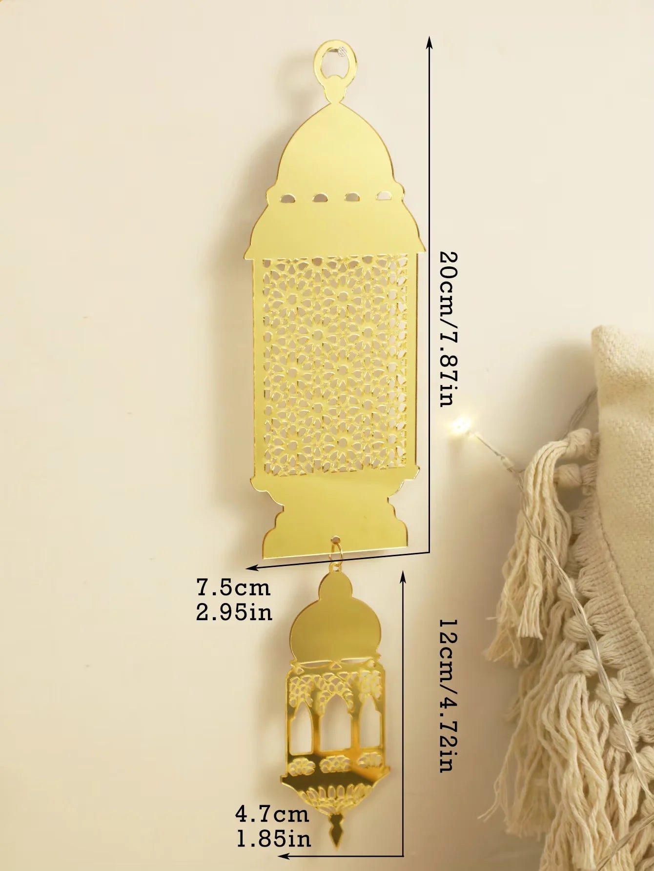 Gold Moon & Star Wall Decor