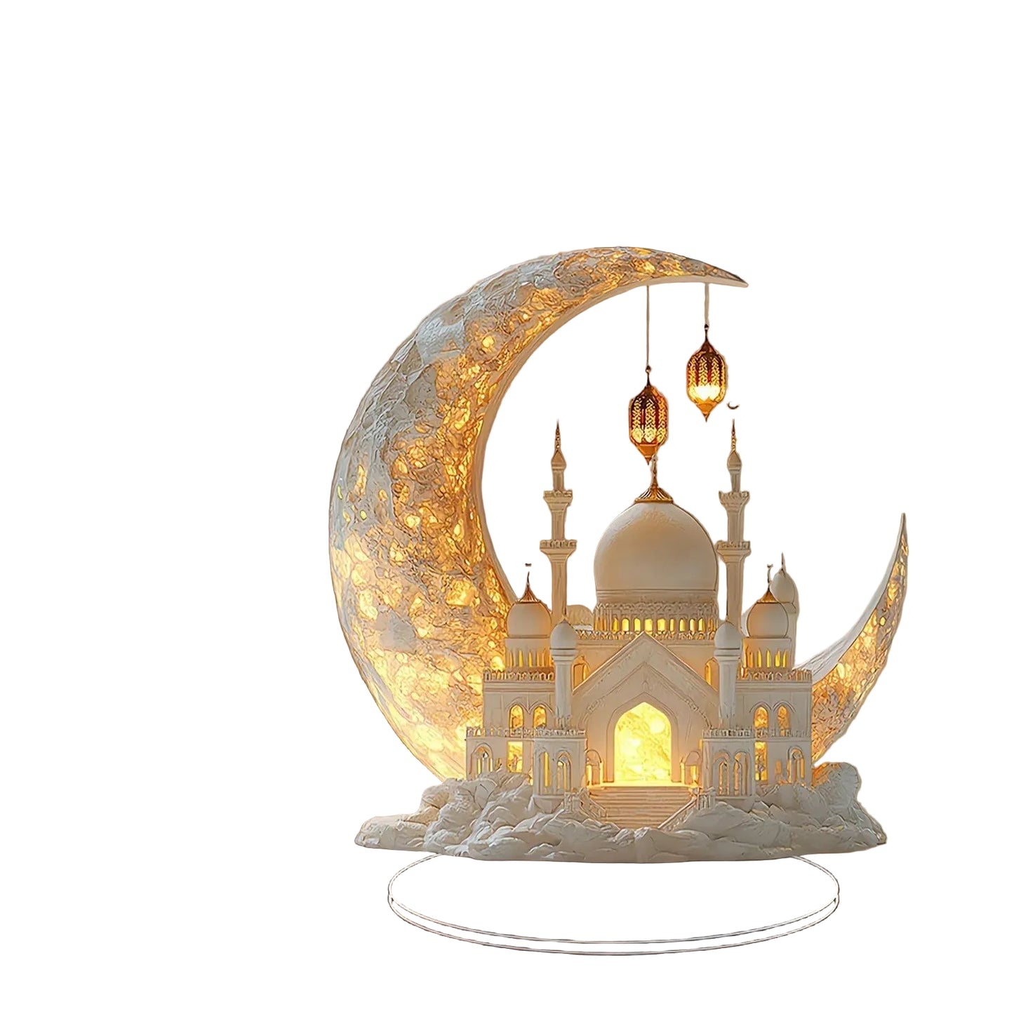 Ramadan Crescent Castle Decor