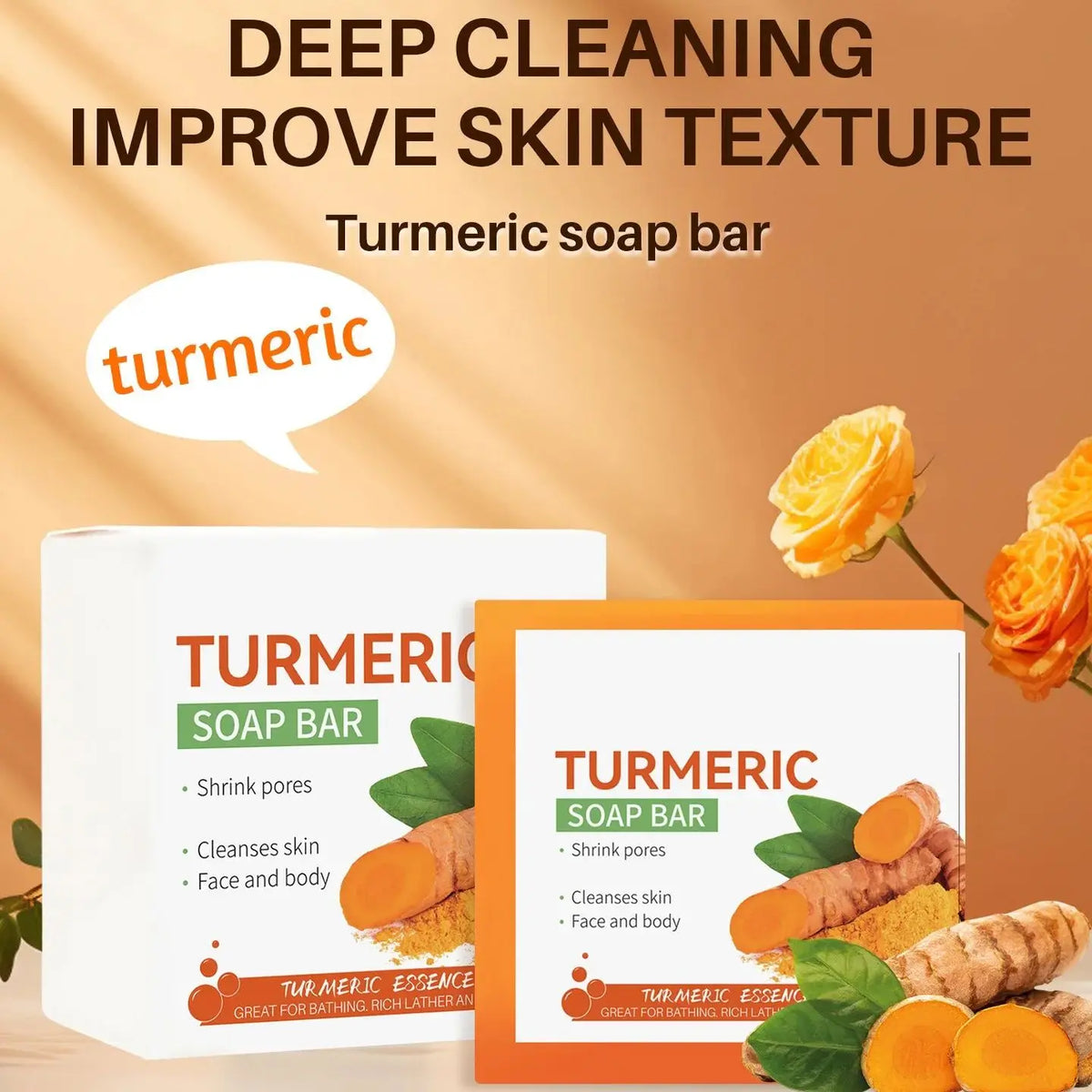 Hand Made Turmeric Soap Body Cleanser bar