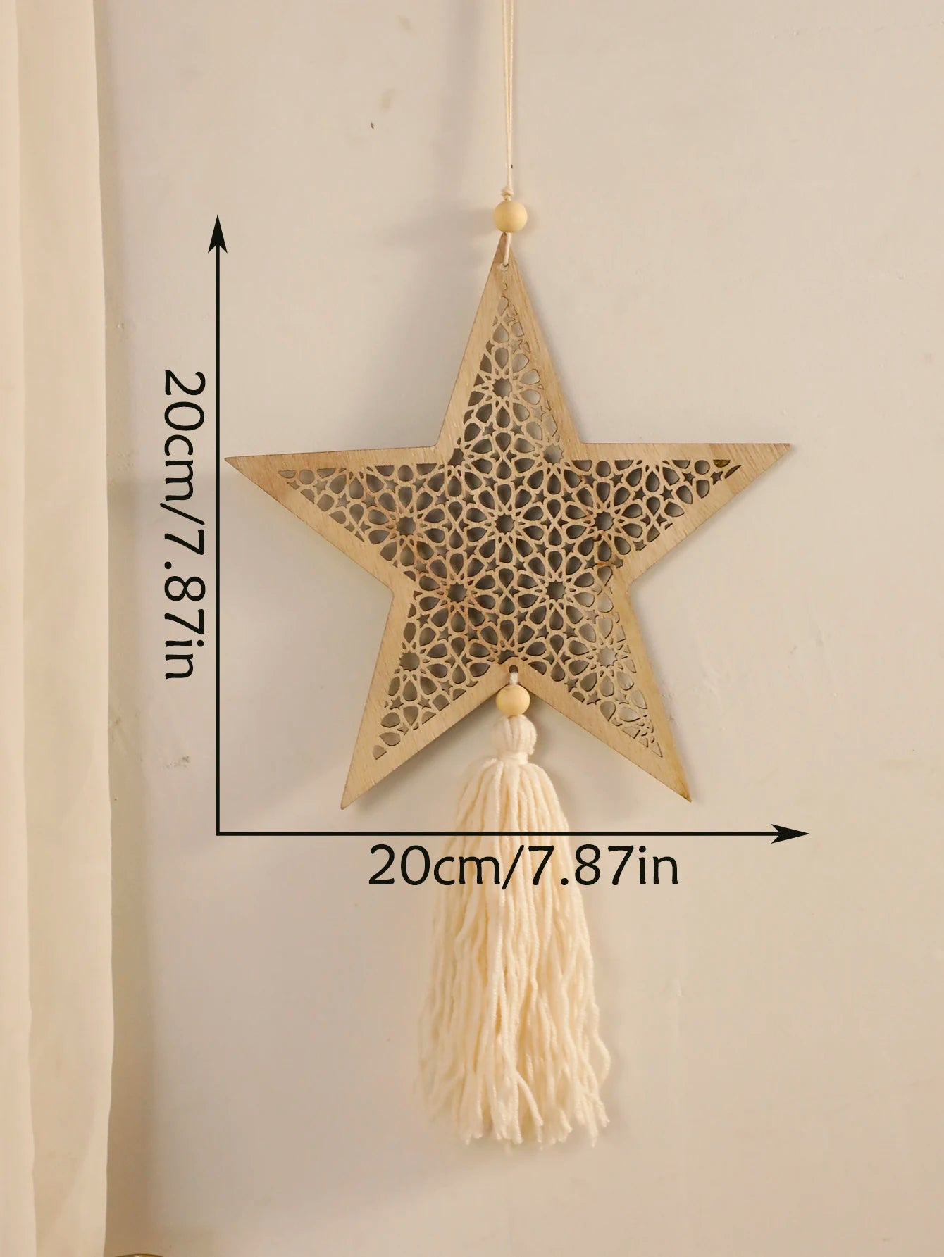 Ramadan Moon & Stars Wooden Wall Decor