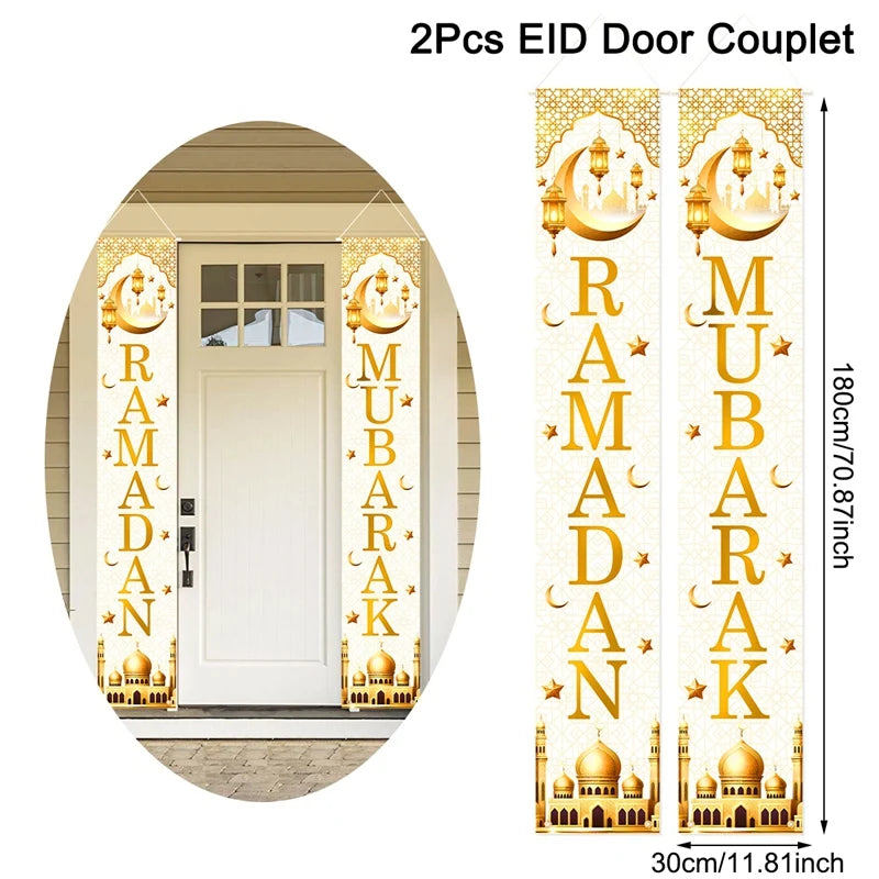 Ramadan & Eid Welcome Door Banner