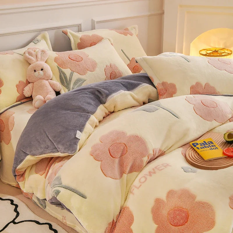 Fleece Duvet Cover Set