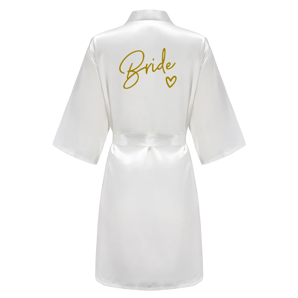 Team Bride Satin Robe