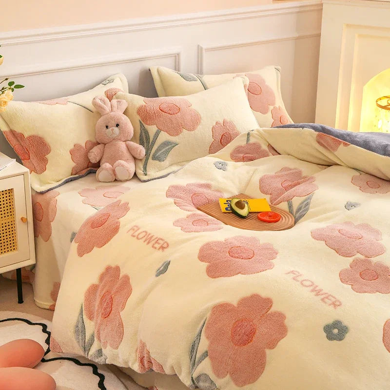 Fleece Duvet Cover Set