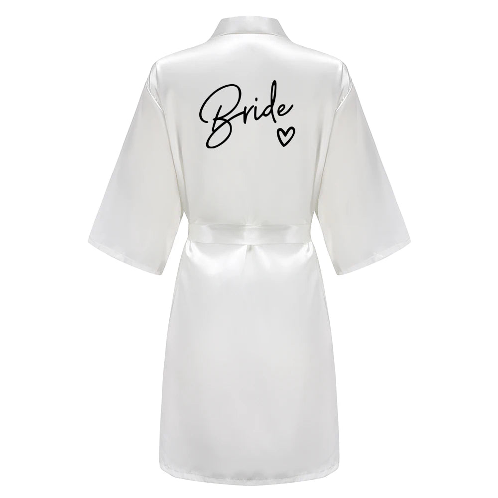 Team Bride Satin Robe