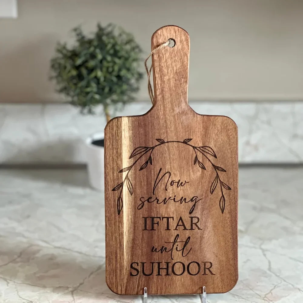 Ramadan Kitchen Bamboo Board