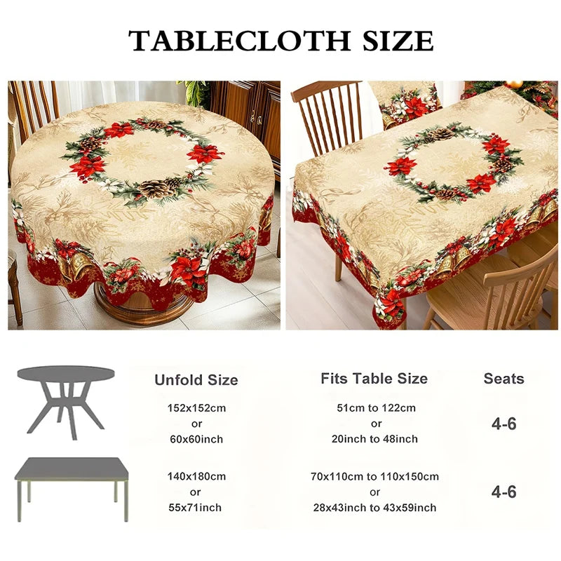 Christmas Bells Tablecloth