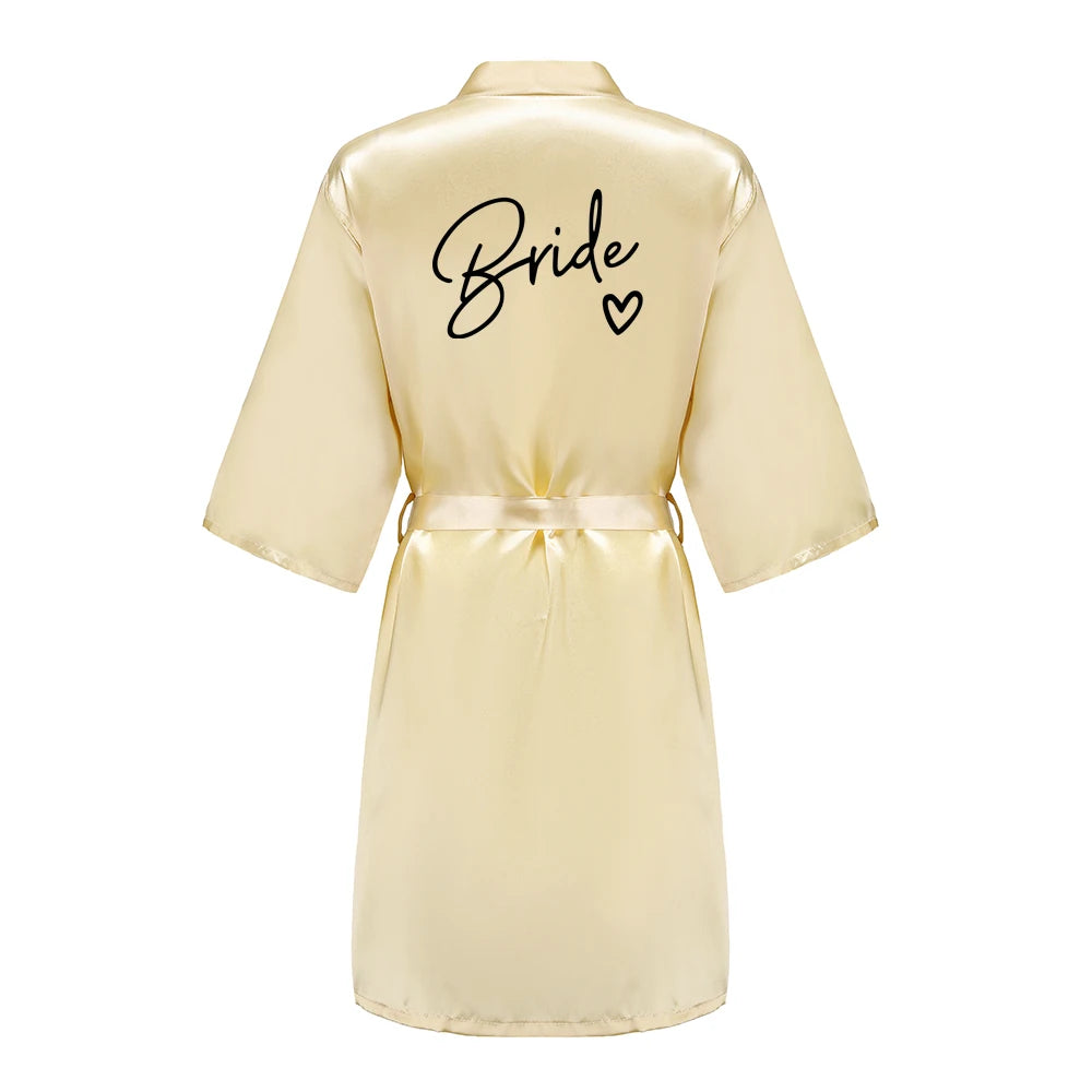 Team Bride Satin Robe