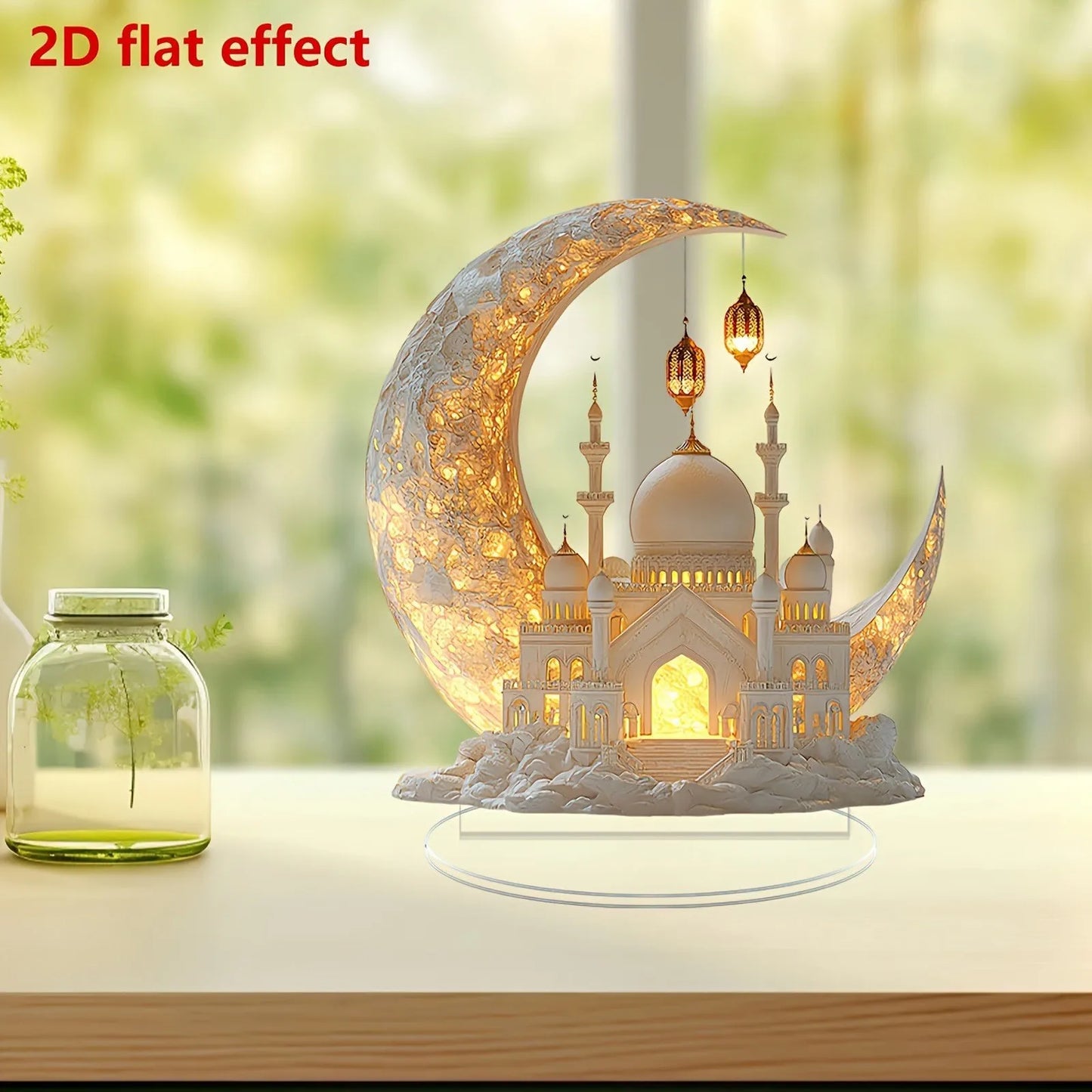 Ramadan Crescent Castle Decor