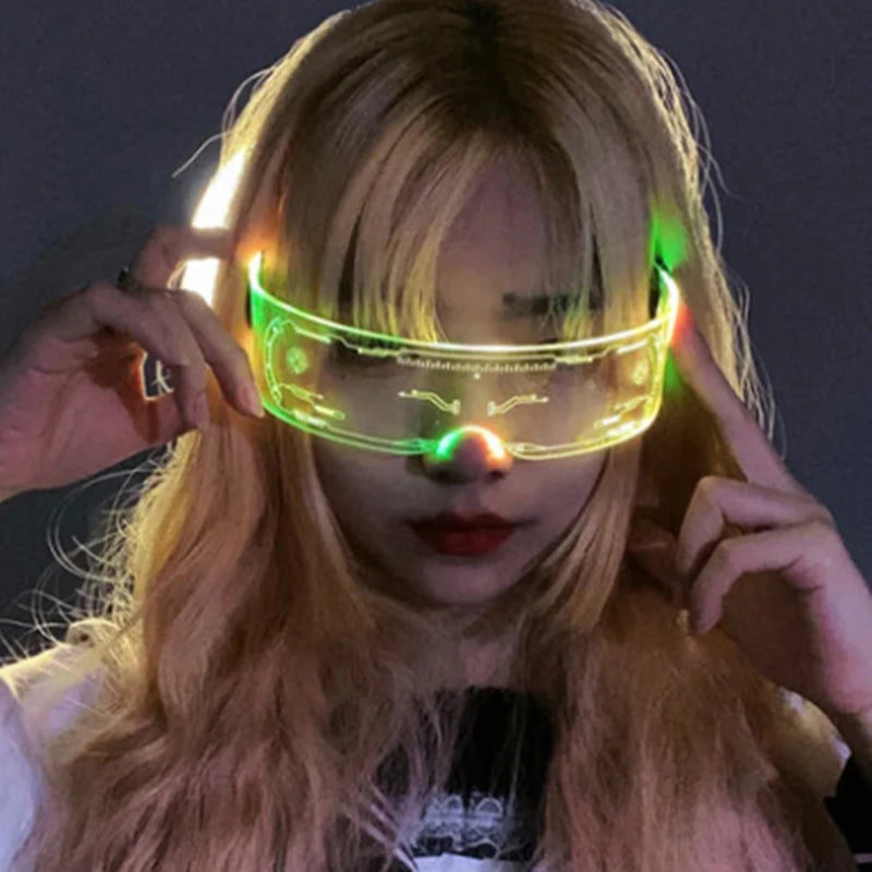 Lunettes LED colorées