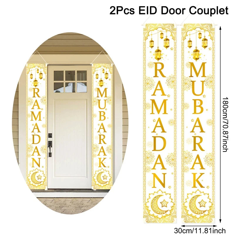 Ramadan & Eid Welcome Door Banner
