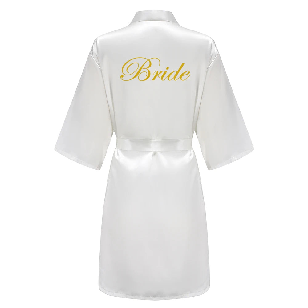 Team Bride Satin Robe