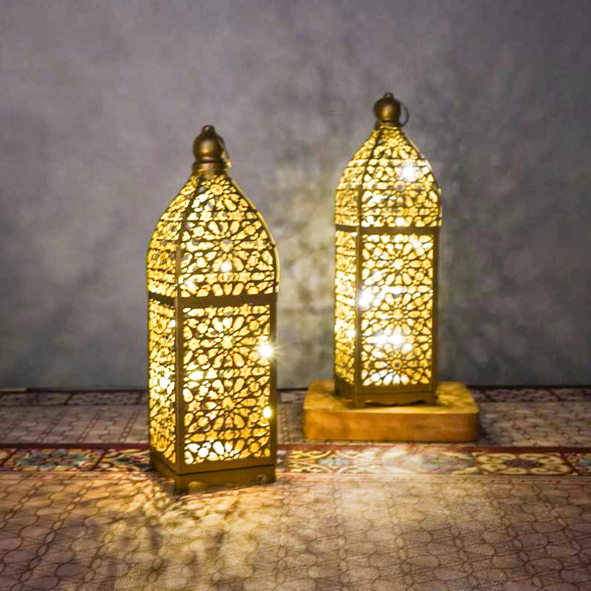 Vintage Glow Metal LED Lamp