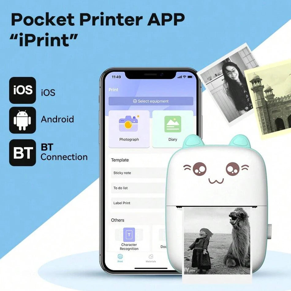 Print-Pal Wireless, Bluetooth