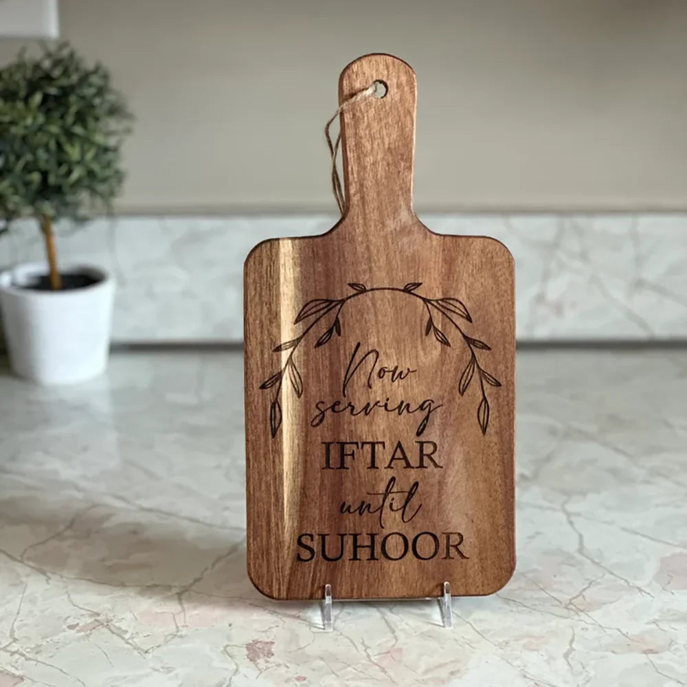 Ramadan Kitchen Bamboo Board