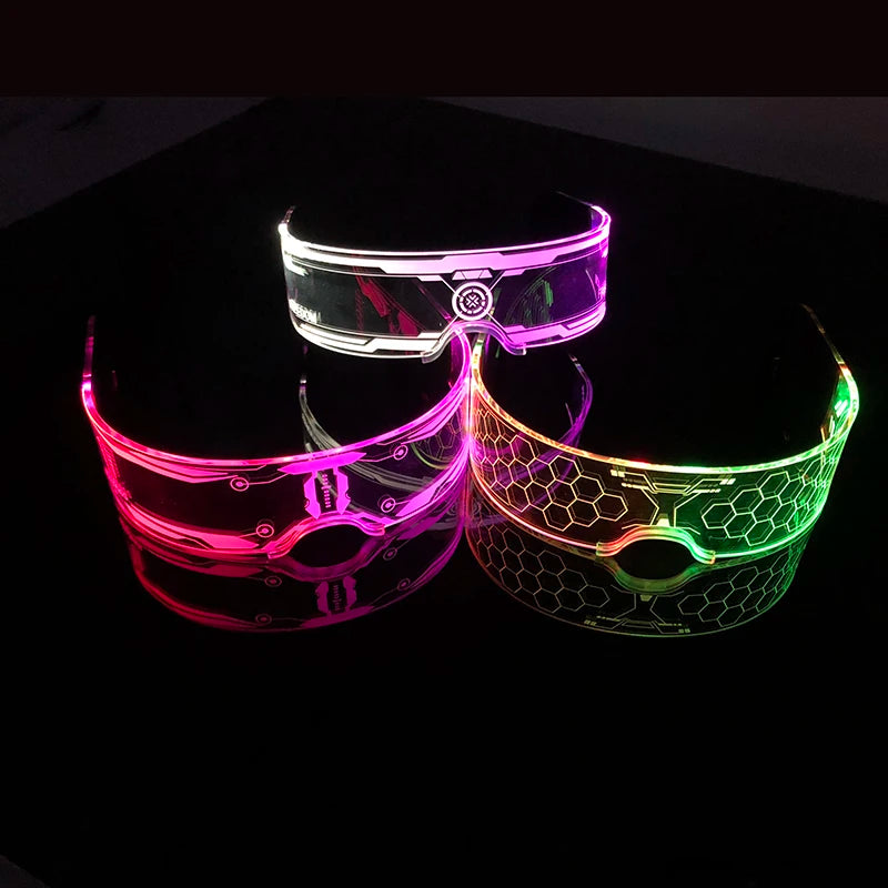 Lunettes LED colorées