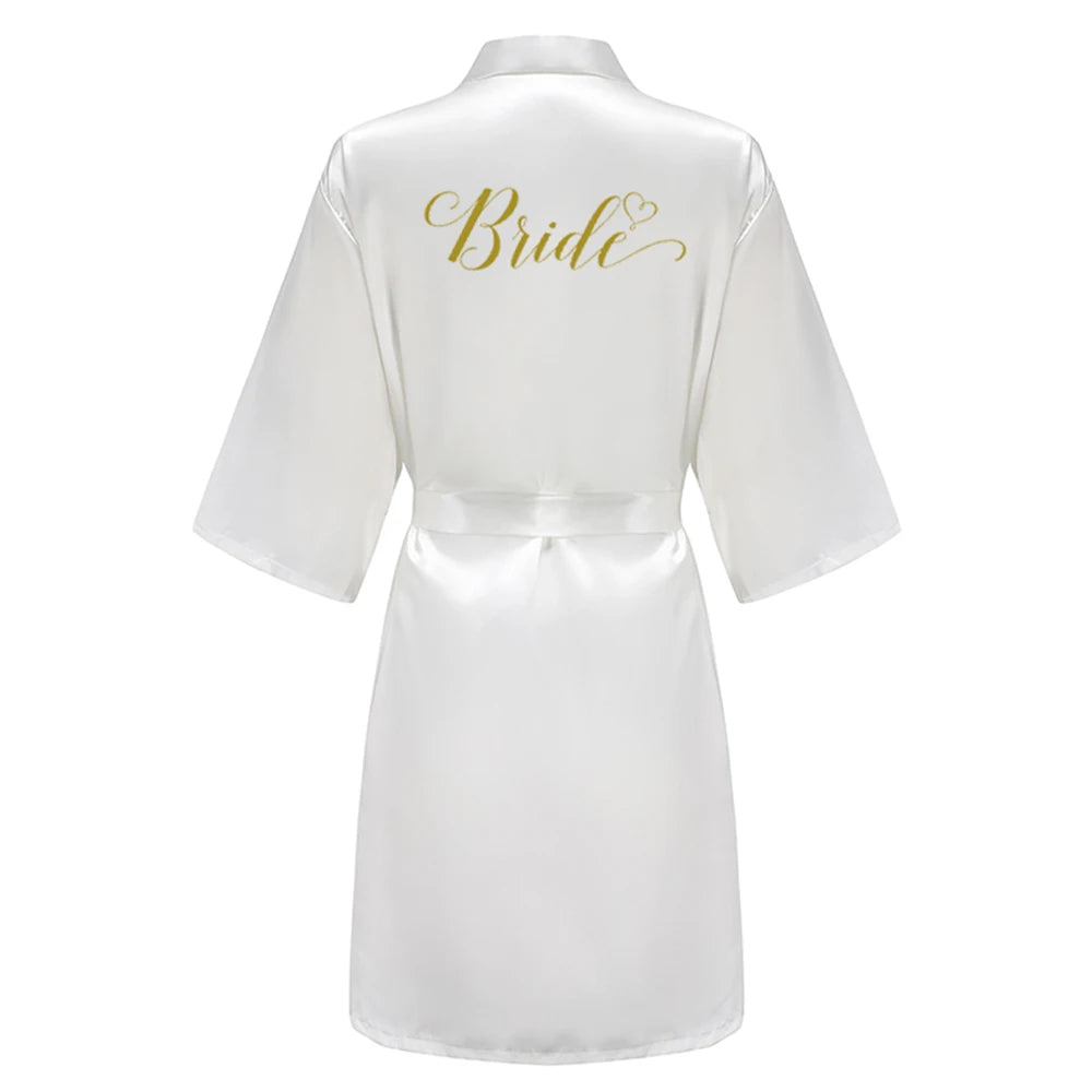 Team Bride Satin Robe