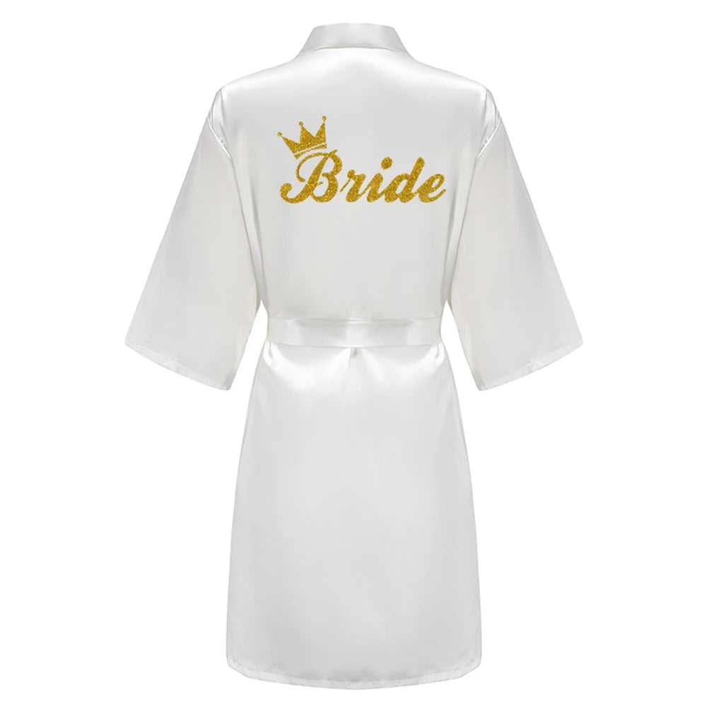 Team Bride Satin Robe