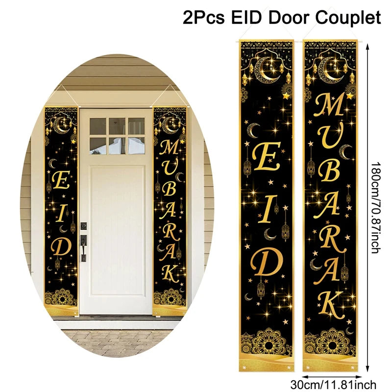 Ramadan & Eid Welcome Door Banner