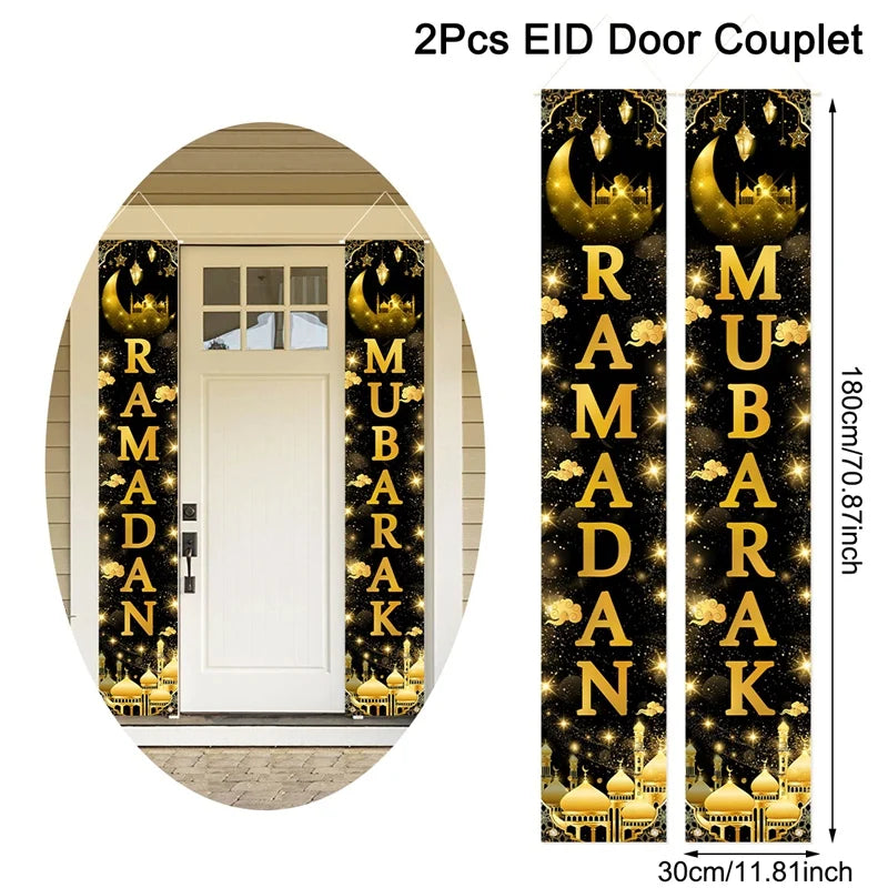 Ramadan & Eid Welcome Door Banner