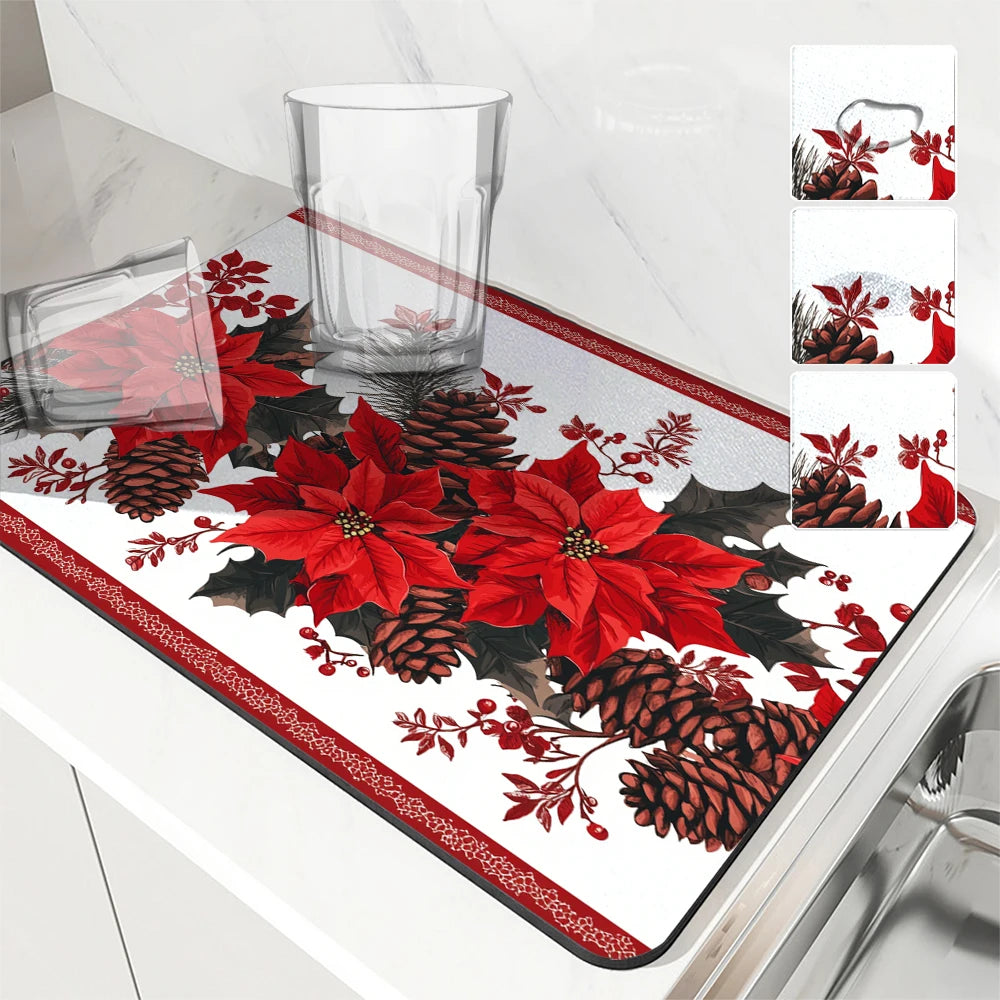 Coffee Bar Xmas Mat